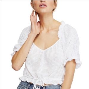 Good Condition Free People Dorothy Top in White Size Large